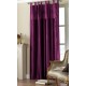 Purple Tab Top Embroidered Curtain panel